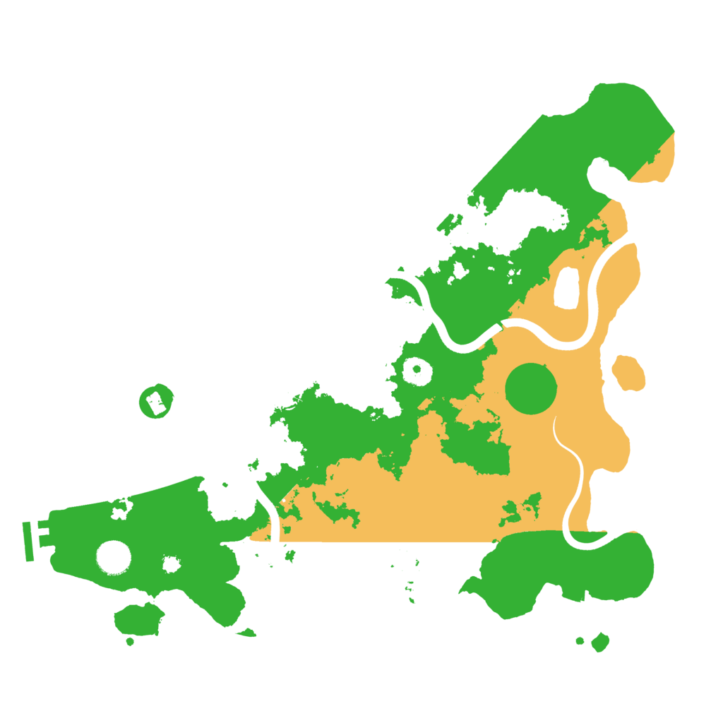 Biome Rust Map: Procedural Map, Size: 3700, Seed: 158536649