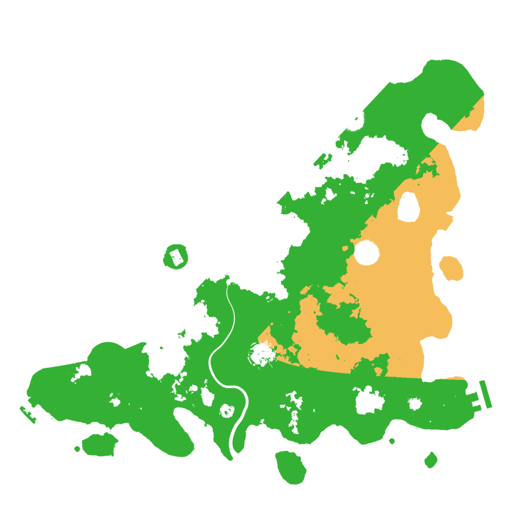 Biome Rust Map: Procedural Map, Size: 3700, Seed: 158536649