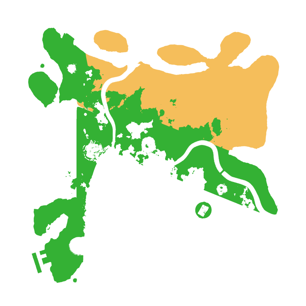 Biome Rust Map: Procedural Map, Size: 3000, Seed: 197290982