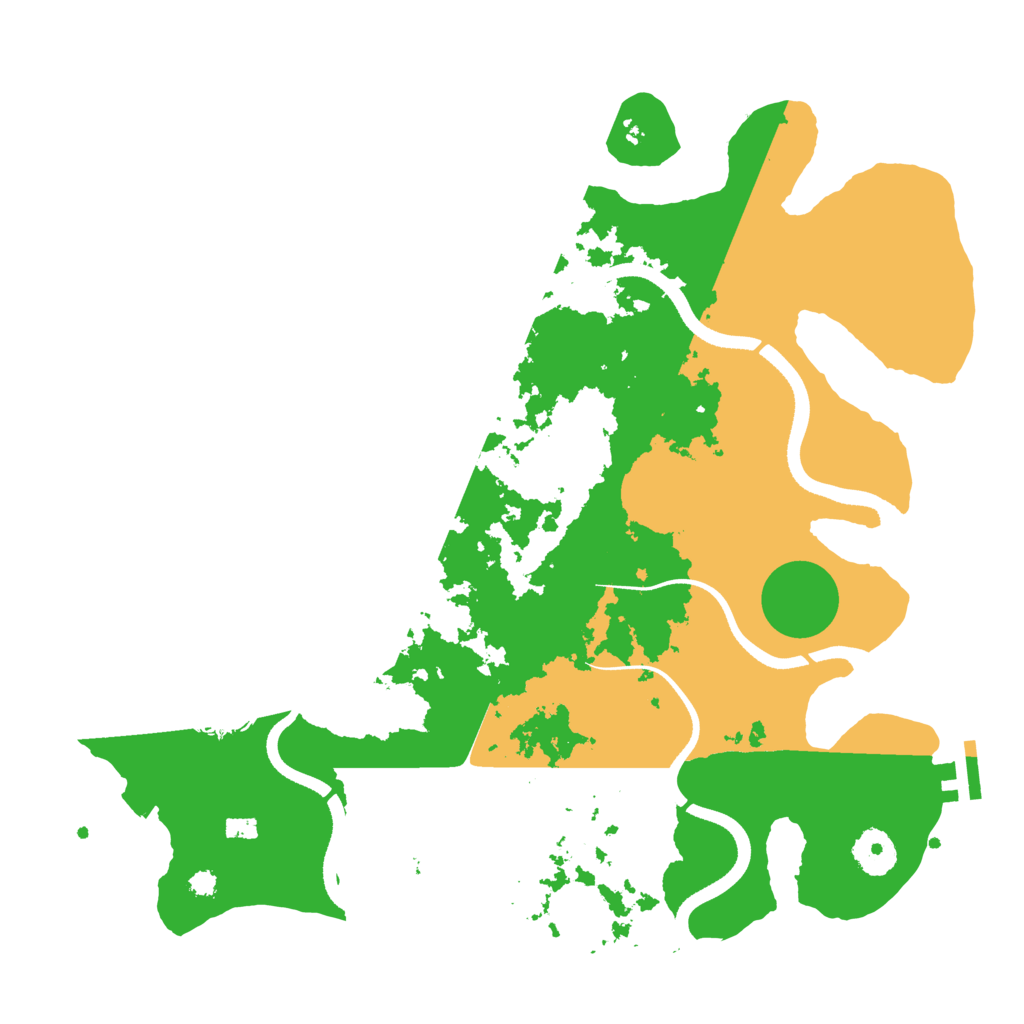 Biome Rust Map: Procedural Map, Size: 3500, Seed: 5648045