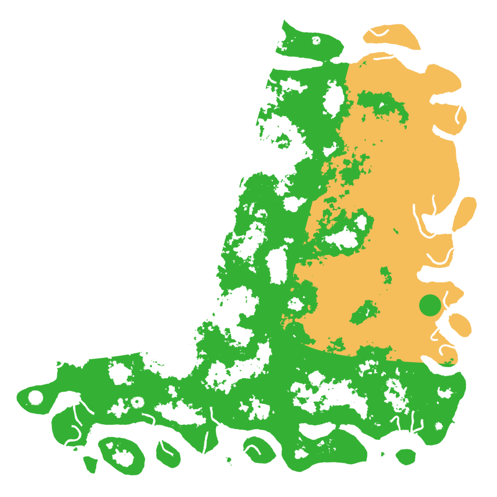 Biome Rust Map: Procedural Map, Size: 6000, Seed: 8008