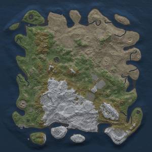 Thumbnail Rust Map: Procedural Map, Size: 4200, Seed: 656, 17 Monuments