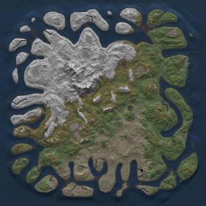 Thumbnail Rust Map: Procedural Map, Size: 6000, Seed: 55555, 19 Monuments