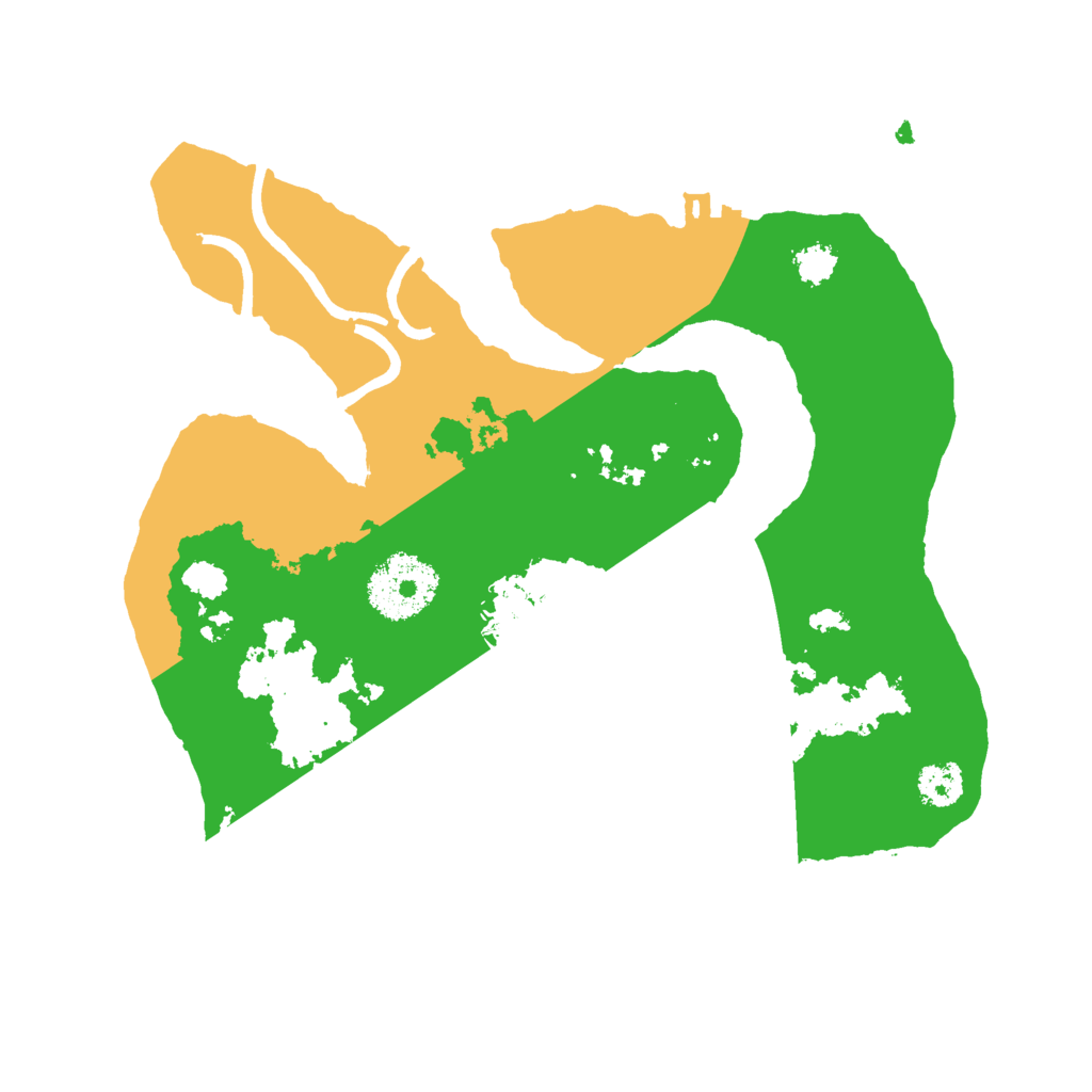 Biome Rust Map: Procedural Map, Size: 2500, Seed: 561874