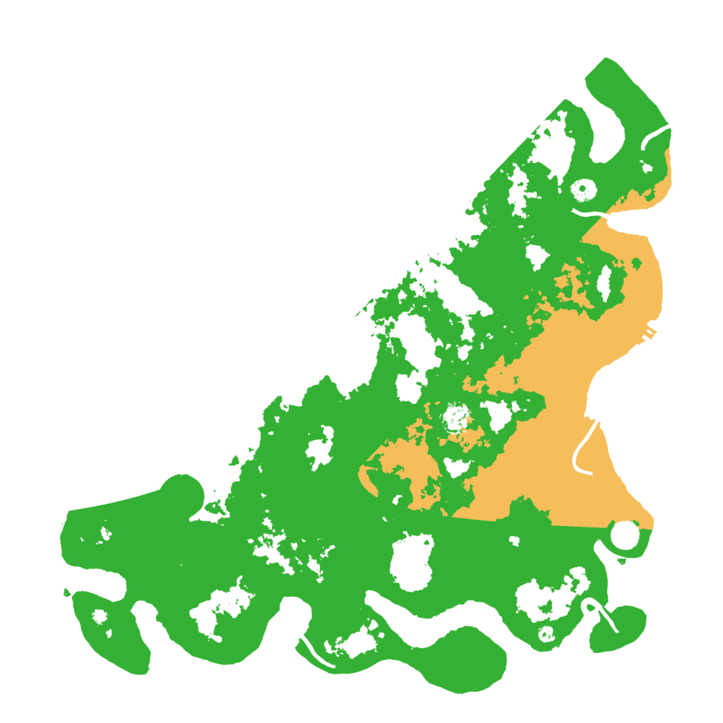 Biome Rust Map: Procedural Map, Size: 4500, Seed: 9595