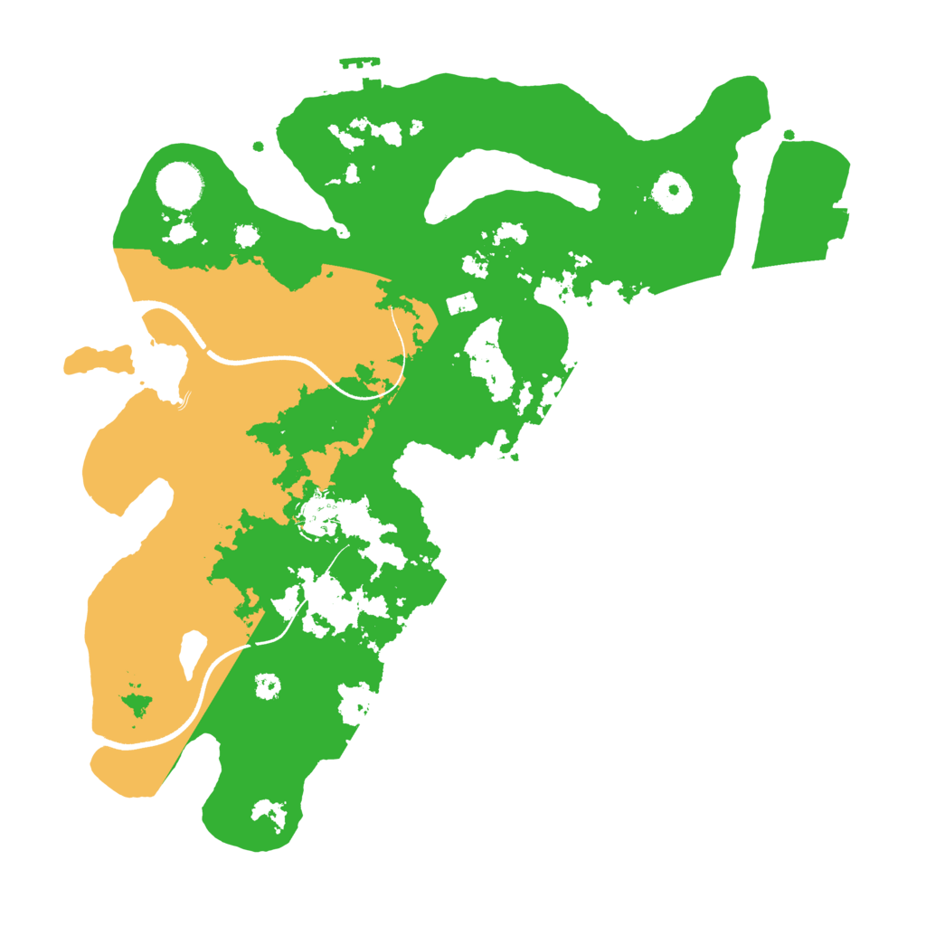 Biome Rust Map: Procedural Map, Size: 3500, Seed: 2477738