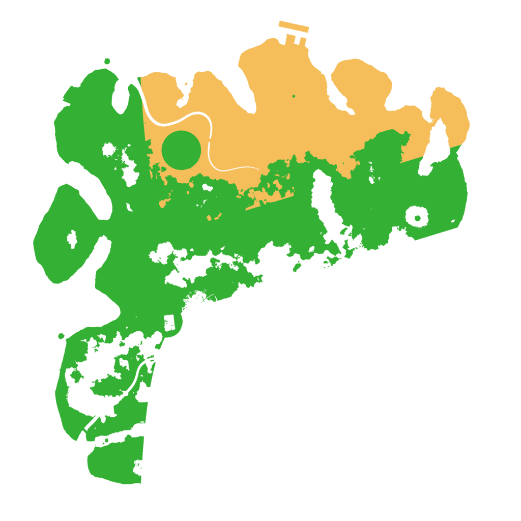 Biome Rust Map: Procedural Map, Size: 3500, Seed: 460890000