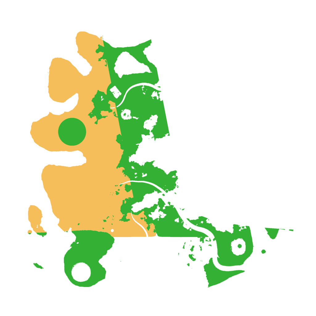 Biome Rust Map: Procedural Map, Size: 3000, Seed: 550109004