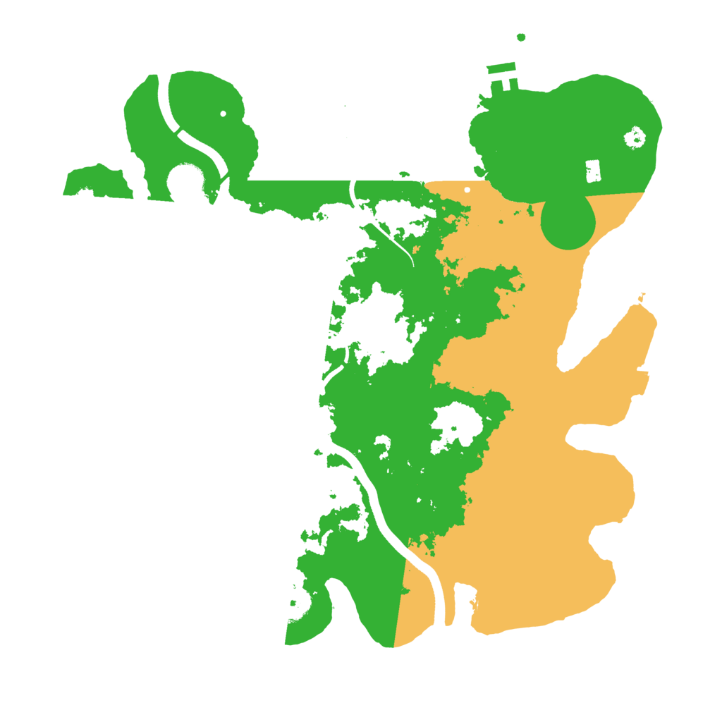 Biome Rust Map: Procedural Map, Size: 3500, Seed: 1765024703