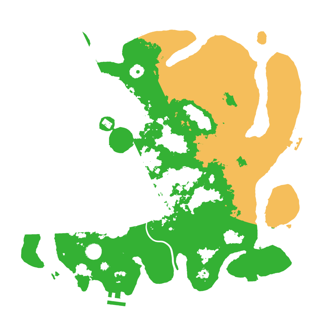 Biome Rust Map: Procedural Map, Size: 3500, Seed: 1590399855