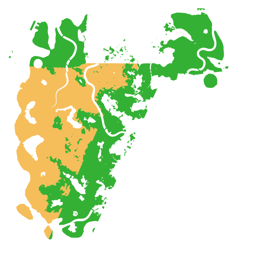 Biome Rust Map: Procedural Map, Size: 5000, Seed: 1915299505