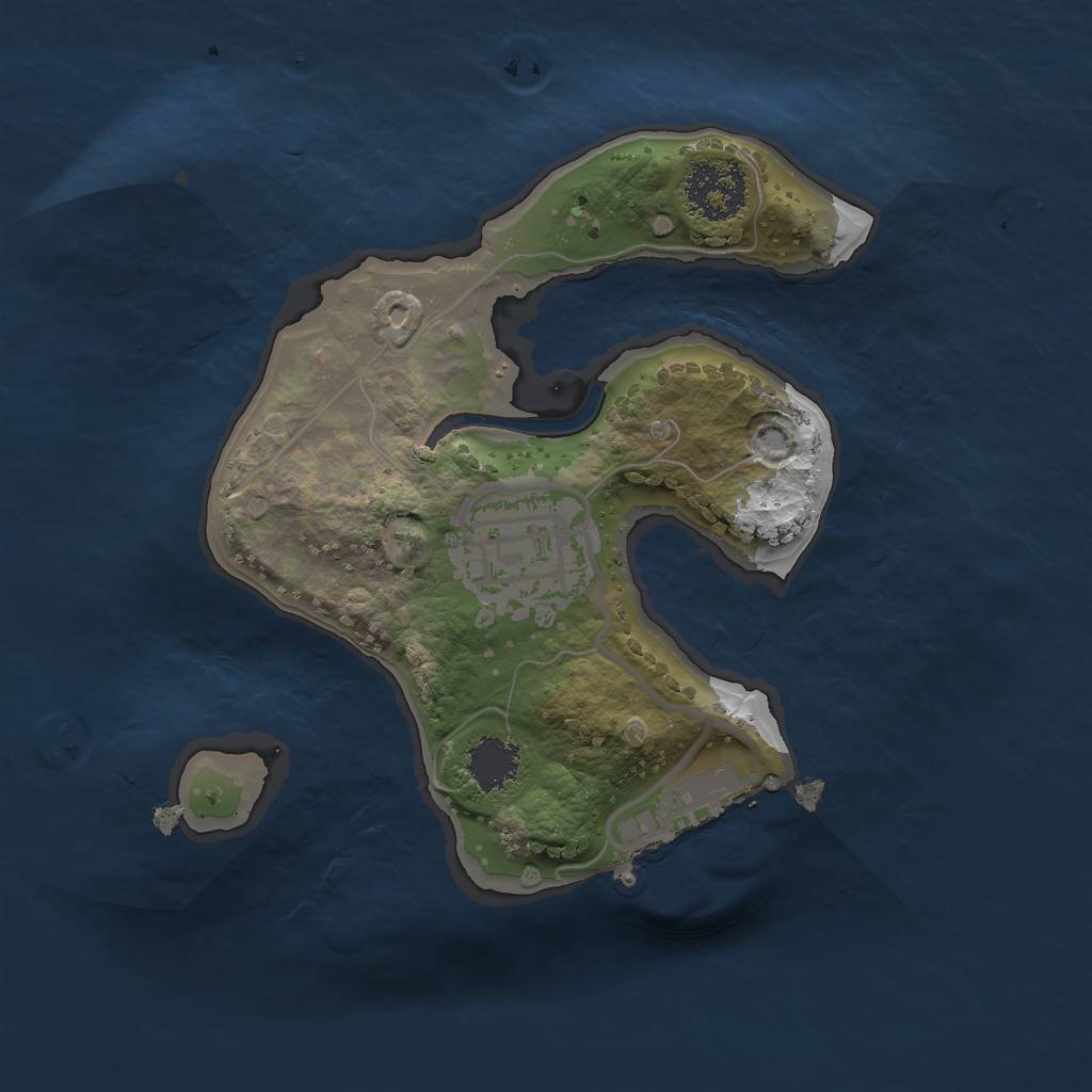 Rust Map: Procedural Map, Size: 1800, Seed: 29, 7 Monuments