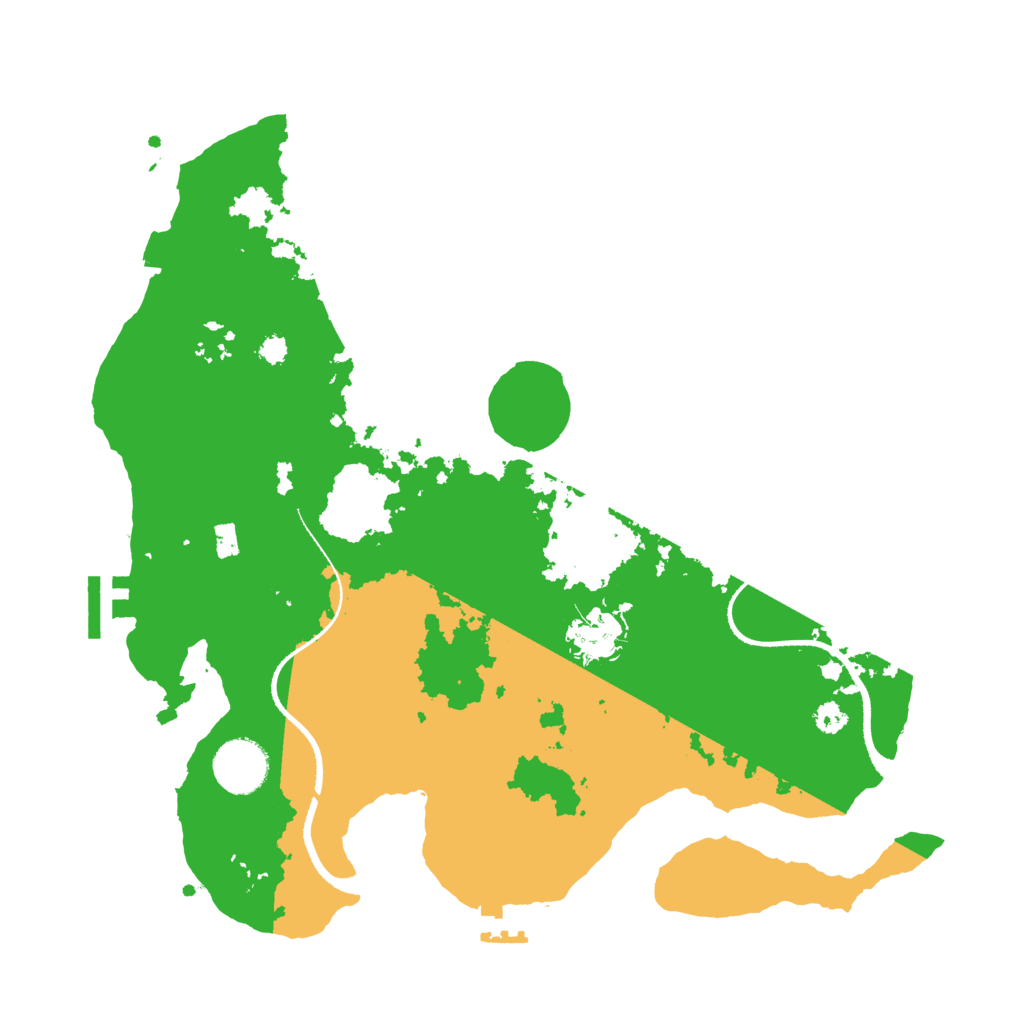 Biome Rust Map: Procedural Map, Size: 3300, Seed: 121315421