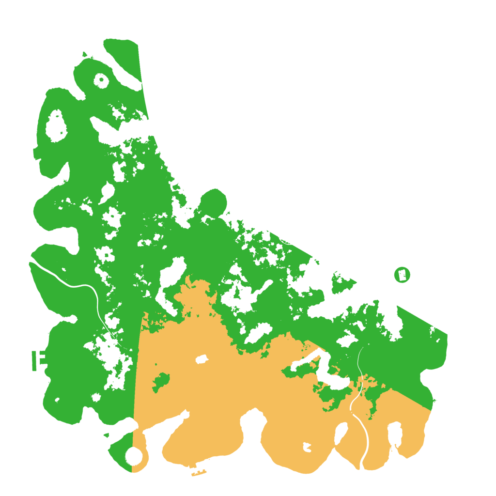 Biome Rust Map: Procedural Map, Size: 5000, Seed: 50501