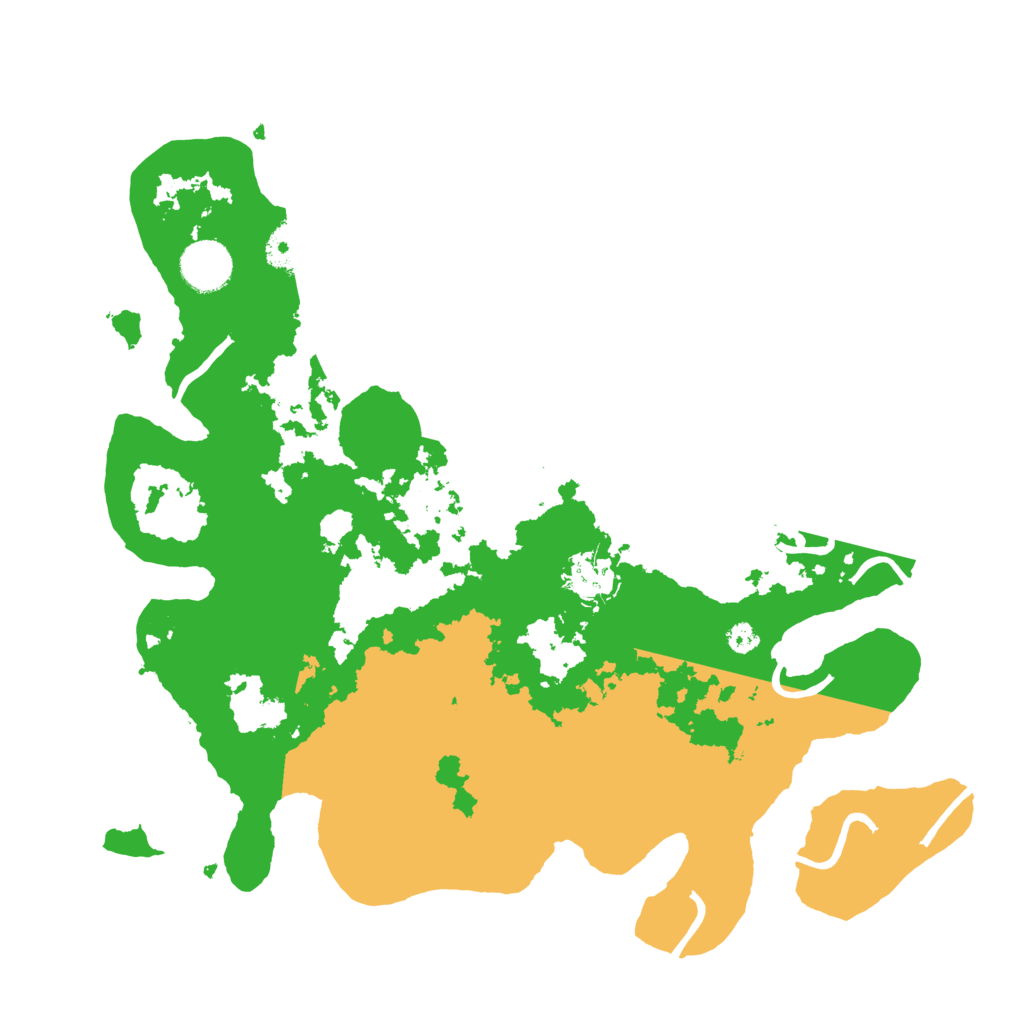 Biome Rust Map: Procedural Map, Size: 3500, Seed: 327425479