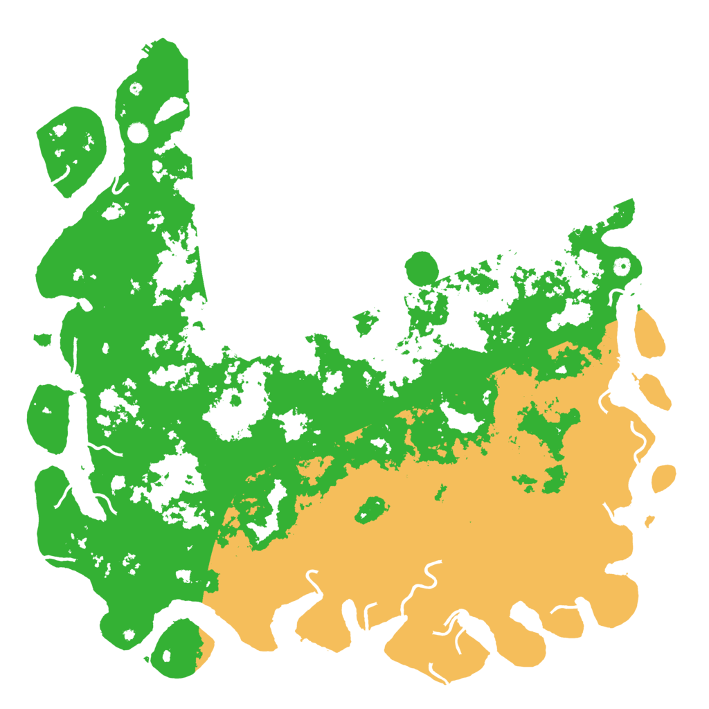 Biome Rust Map: Procedural Map, Size: 6000, Seed: 1104703245