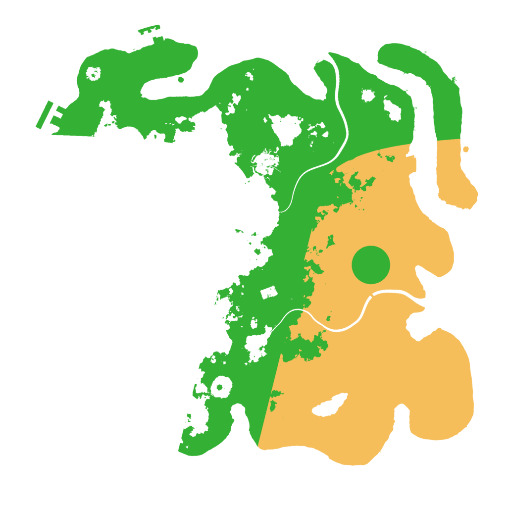 Biome Rust Map: Procedural Map, Size: 3500, Seed: 246565