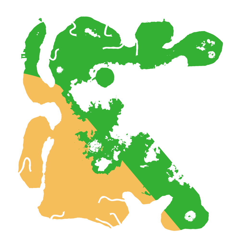 Biome Rust Map: Procedural Map, Size: 3500, Seed: 108321523