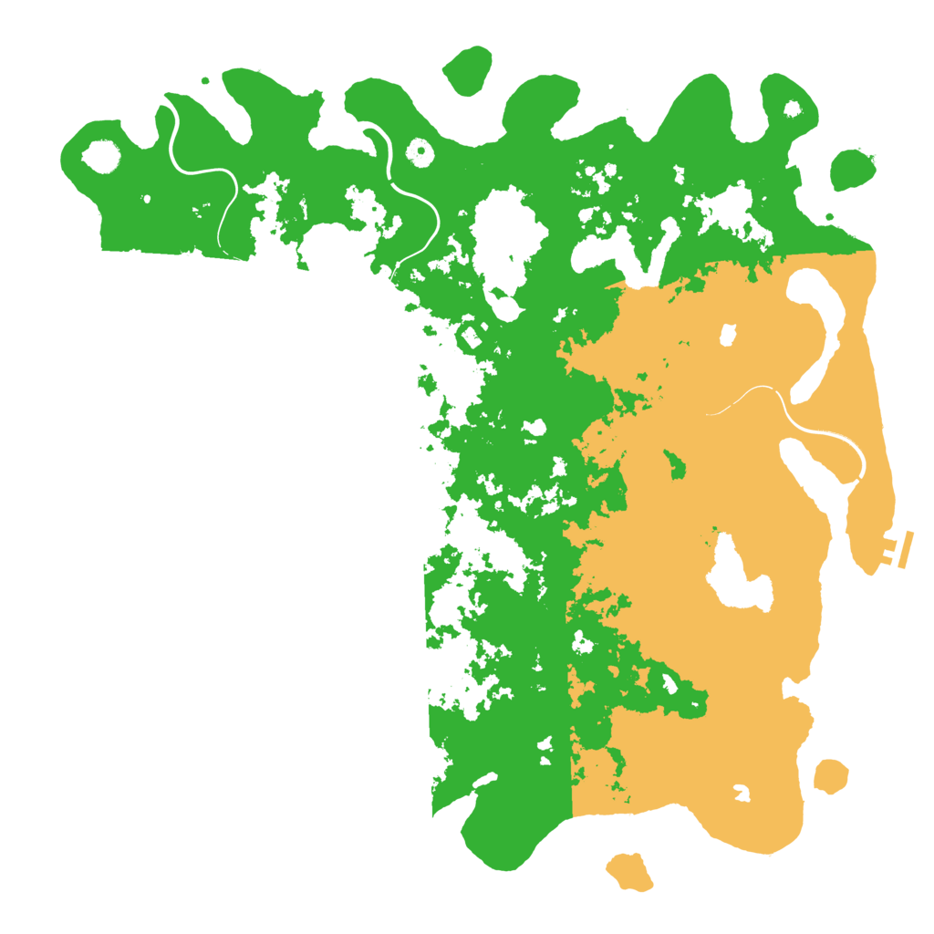 Biome Rust Map: Procedural Map, Size: 5000, Seed: 40608