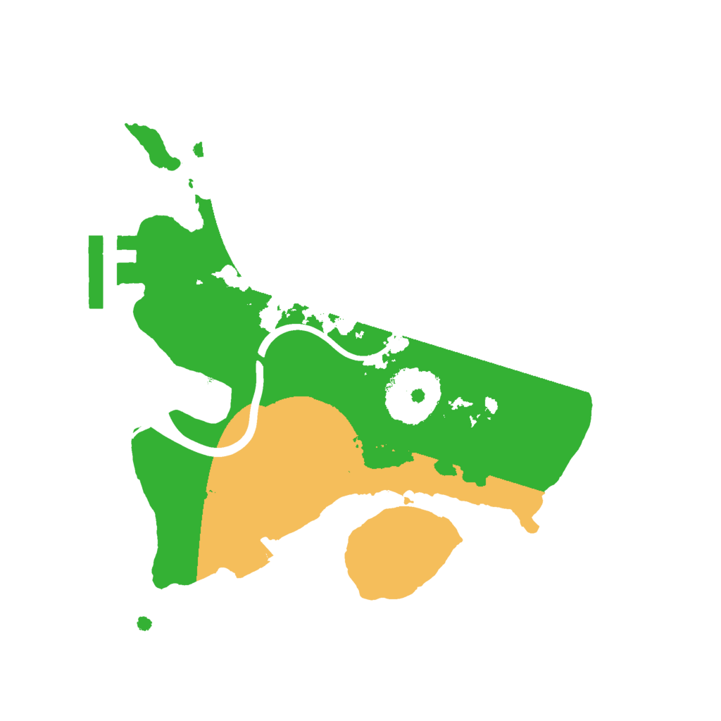 Biome Rust Map: Procedural Map, Size: 1993, Seed: 13825