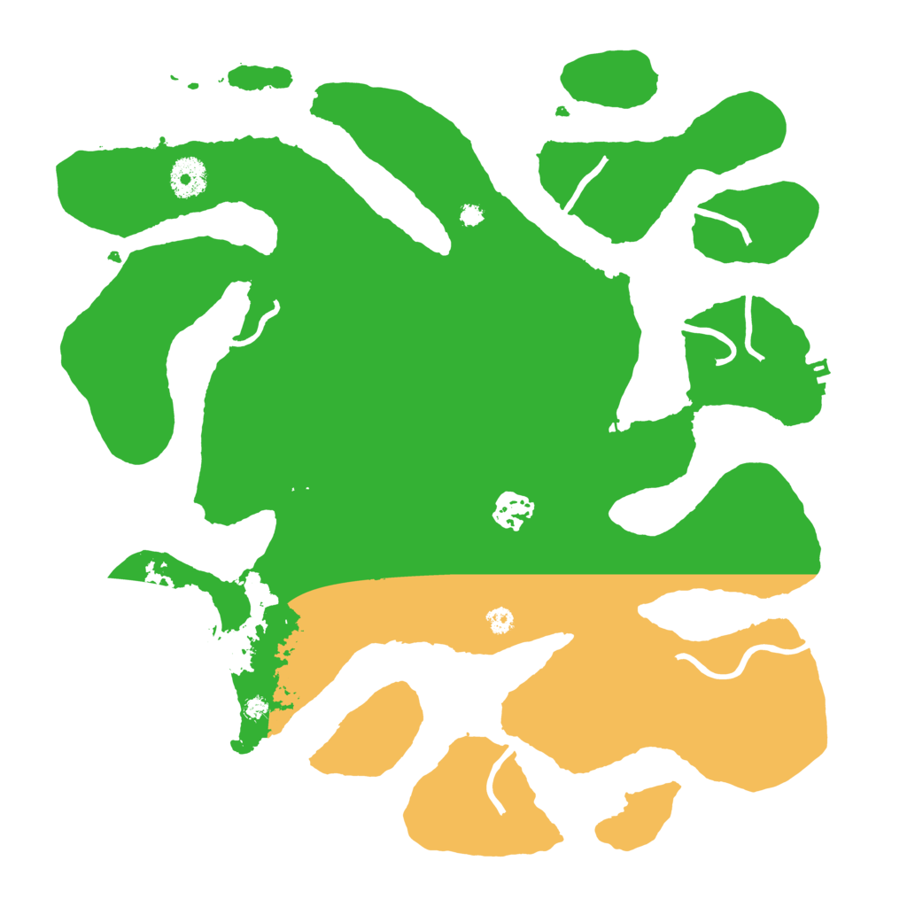 Biome Rust Map: Procedural Map, Size: 3500, Seed: 3564715