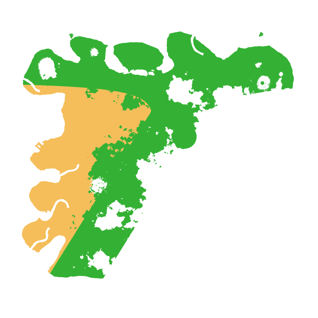 Biome Rust Map: Procedural Map, Size: 3500, Seed: 45757
