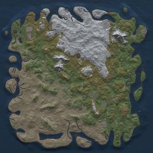 Rust Map: Procedural Map, Size: 6000, Seed: 4310, 19 Monuments