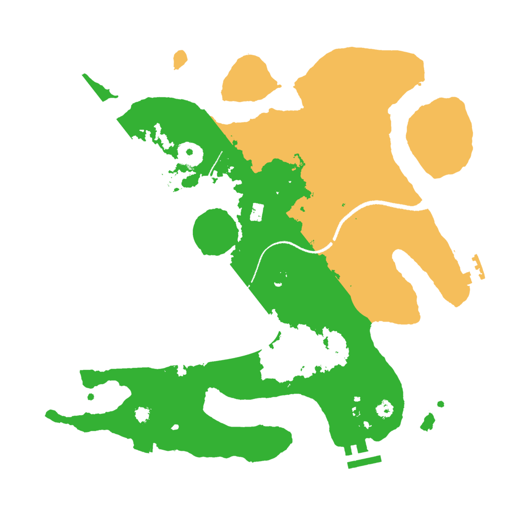 Biome Rust Map: Procedural Map, Size: 3000, Seed: 1376646636
