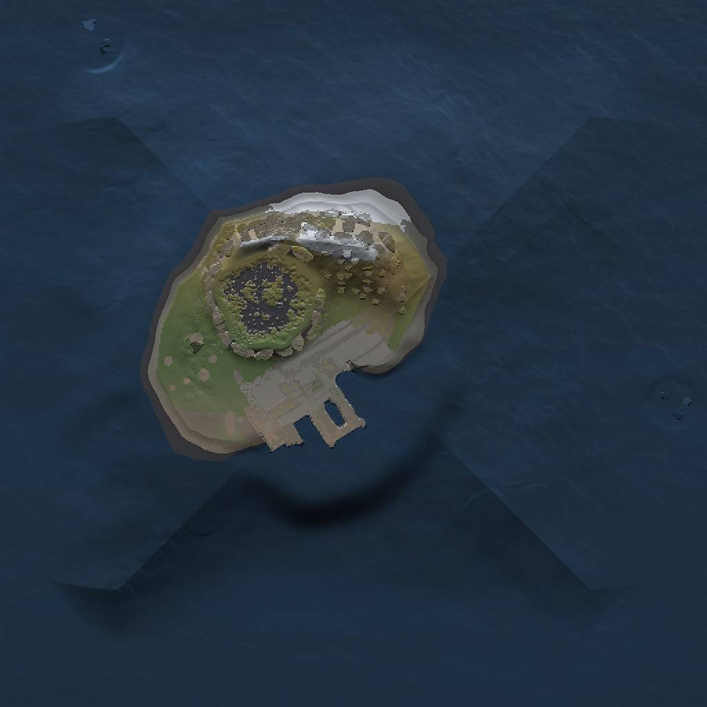 Rust Map: Procedural Map, Size: 1000, Seed: 1461420448, 4 Monuments