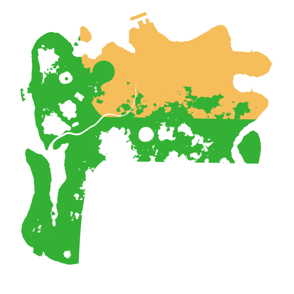 Biome Rust Map: Procedural Map, Size: 3500, Seed: 632570736