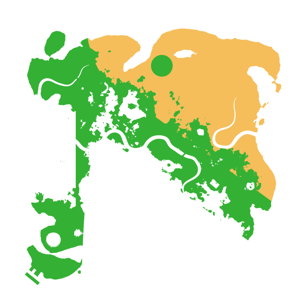 Biome Rust Map: Procedural Map, Size: 3700, Seed: 1134251