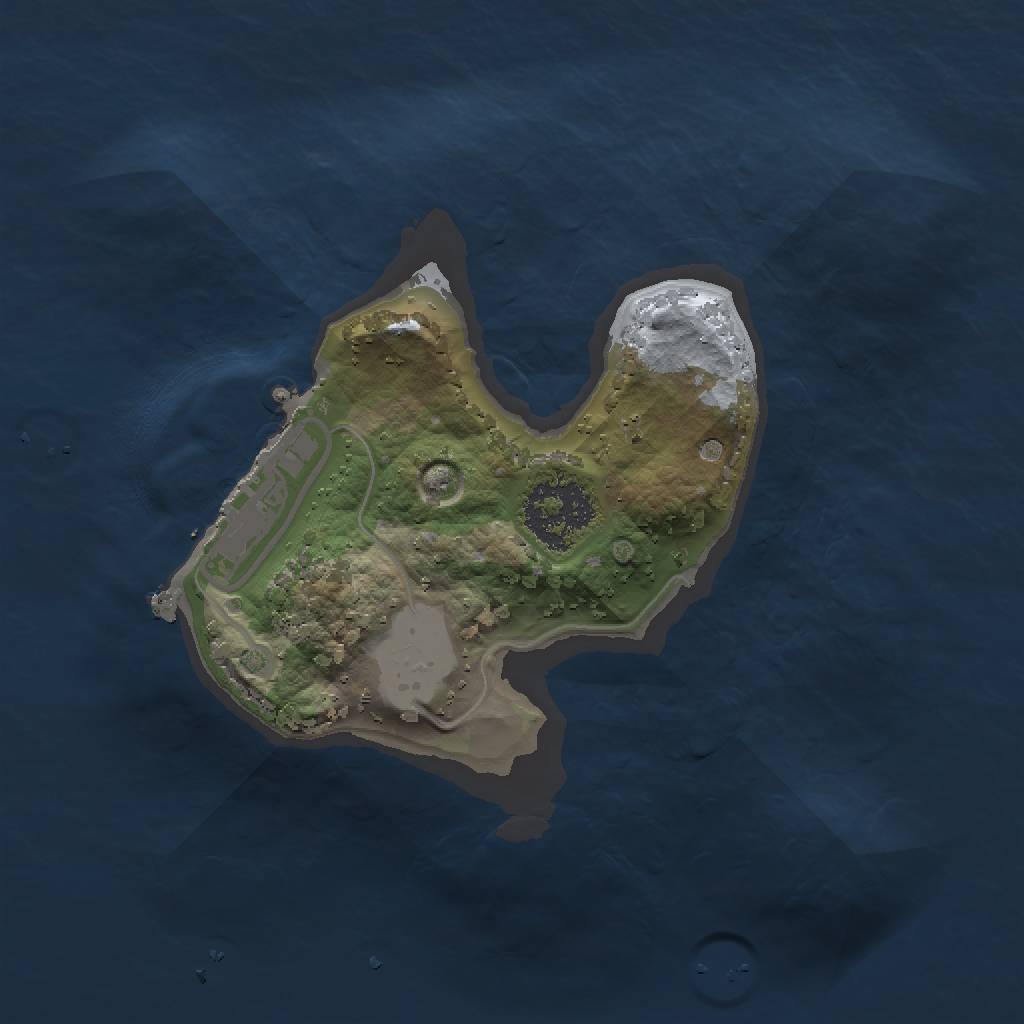 Rust Map: Procedural Map, Size: 1500, Seed: 64187682, 4 Monuments