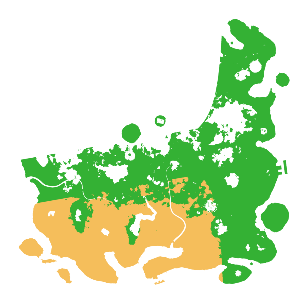 Biome Rust Map: Procedural Map, Size: 4500, Seed: 5624