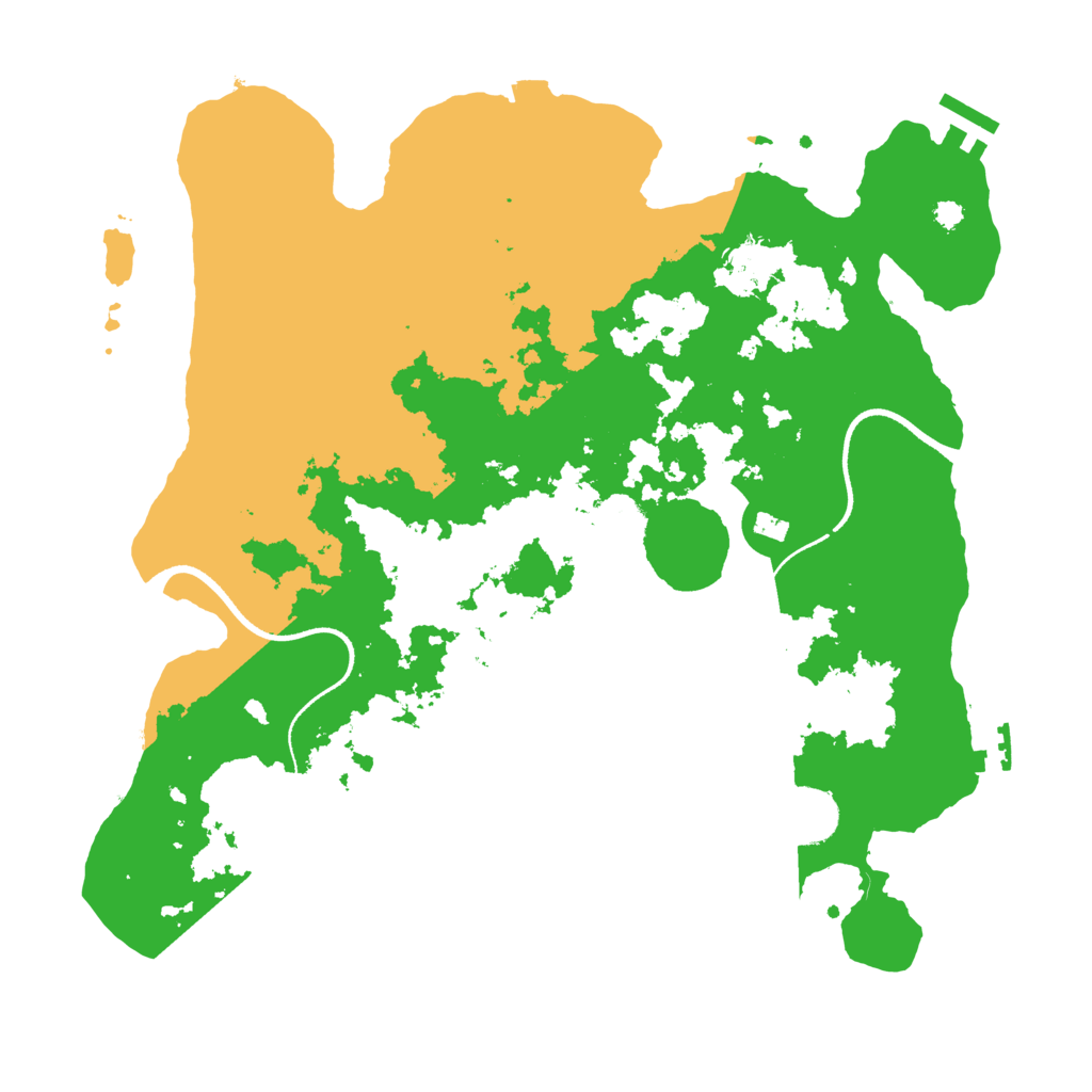 Biome Rust Map: Procedural Map, Size: 3500, Seed: 1342646822