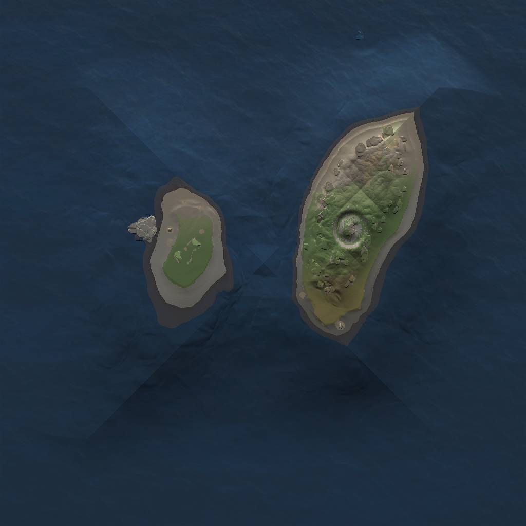 Rust Map: Procedural Map, Size: 1000, Seed: 544844997, 3 Monuments