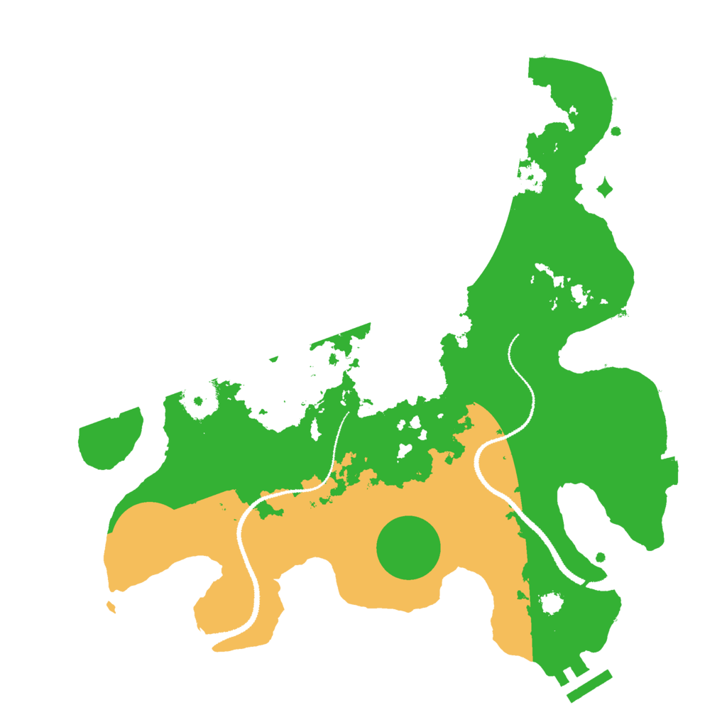 Biome Rust Map: Procedural Map, Size: 3000, Seed: 2345