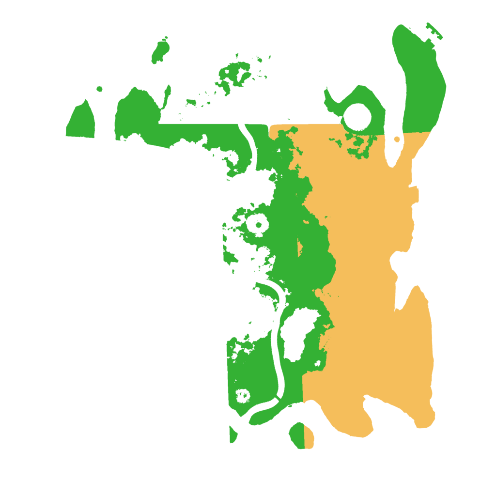 Biome Rust Map: Procedural Map, Size: 3500, Seed: 9248123