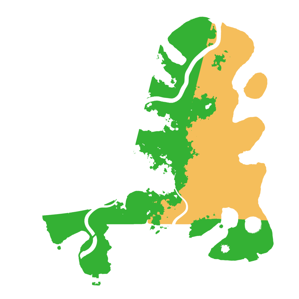 Biome Rust Map: Procedural Map, Size: 3200, Seed: 6897779