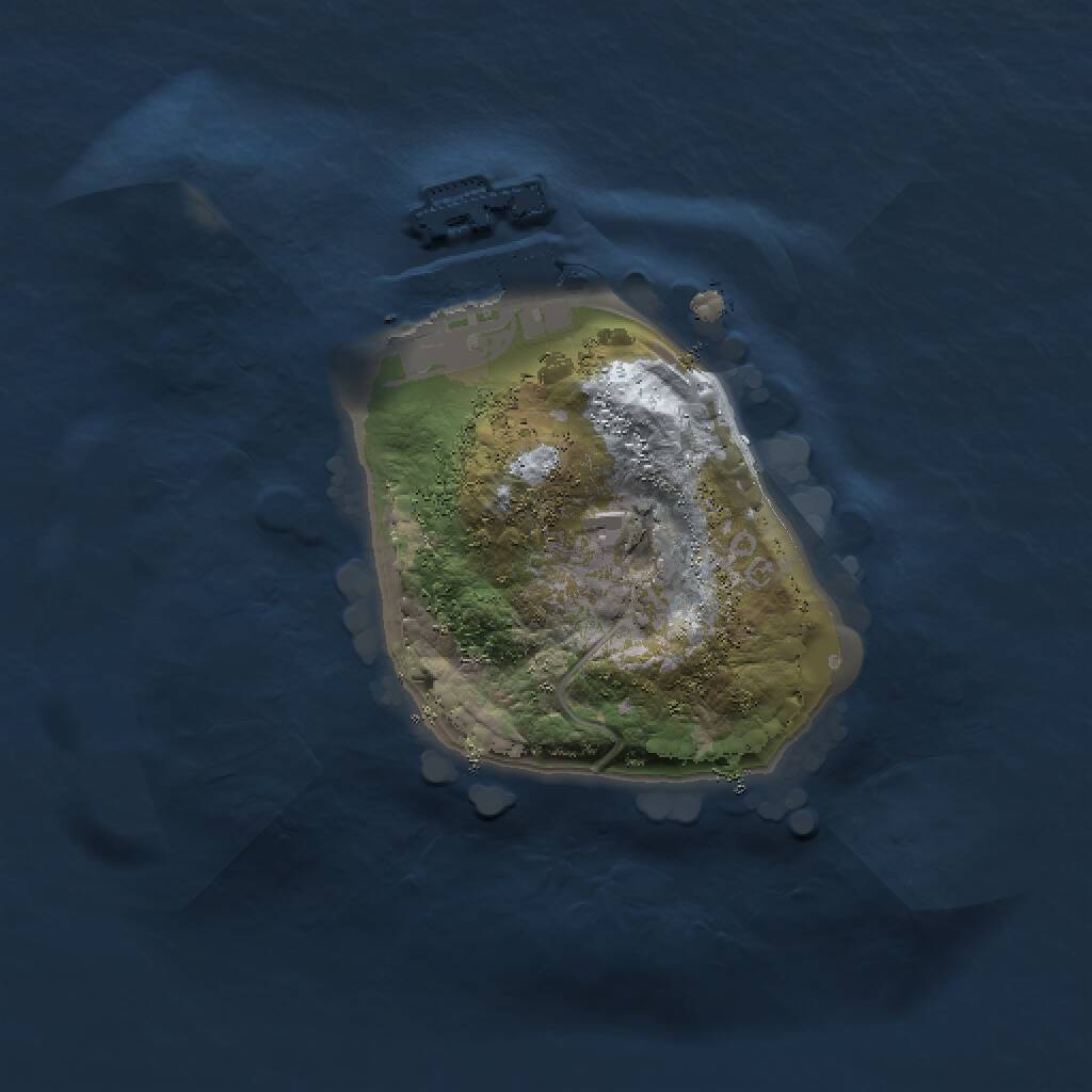 Rust Map: Procedural Map, Size: 1350, Seed: 1337, 2 Monuments