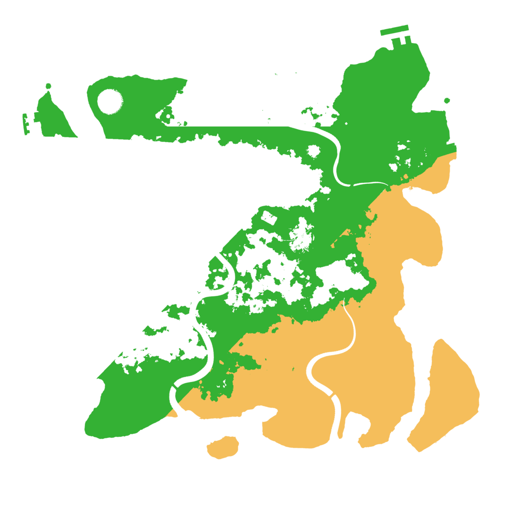 Biome Rust Map: Procedural Map, Size: 3600, Seed: 1841032719