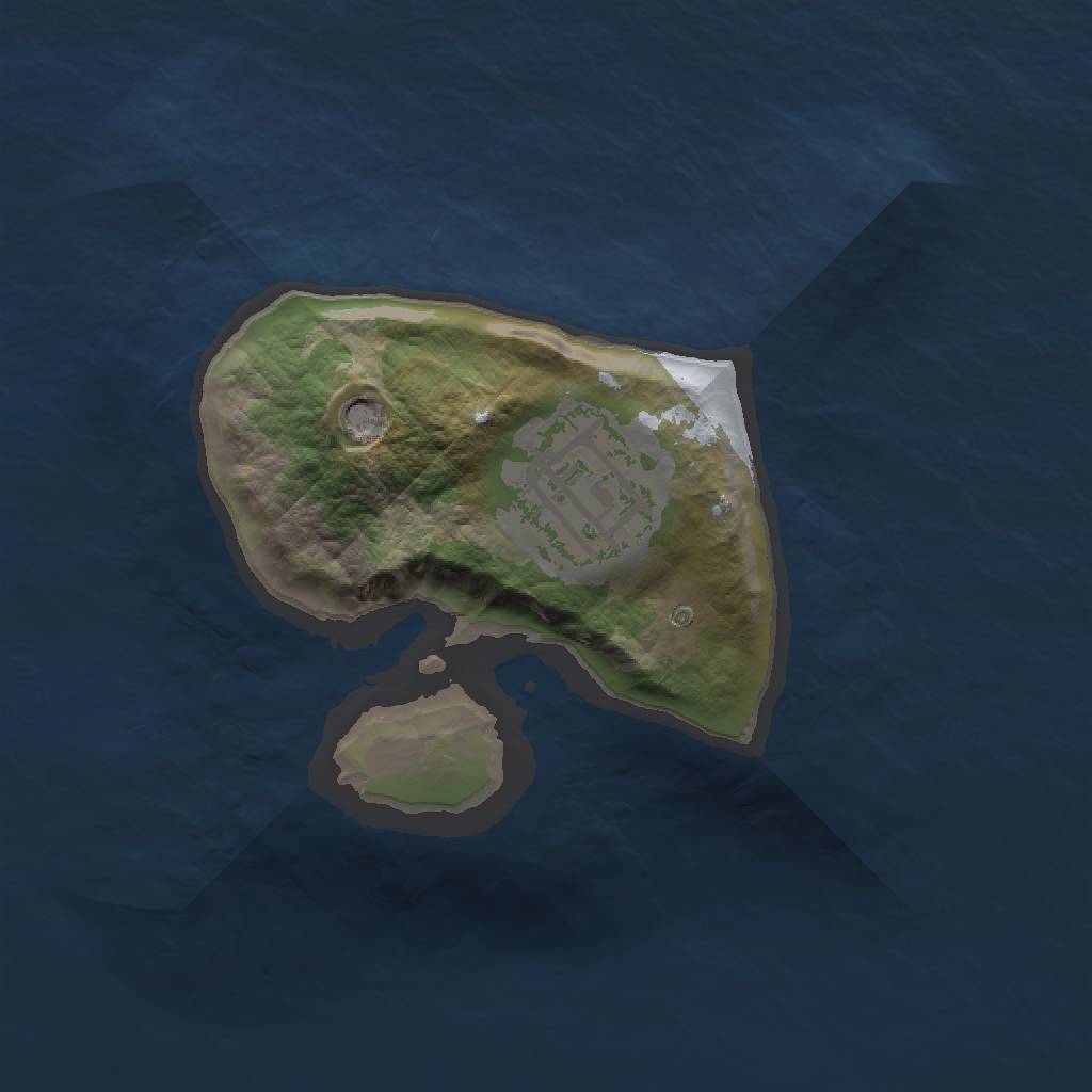 Rust Map: Barren, Size: 1500, Seed: 1234567890, 3 Monuments