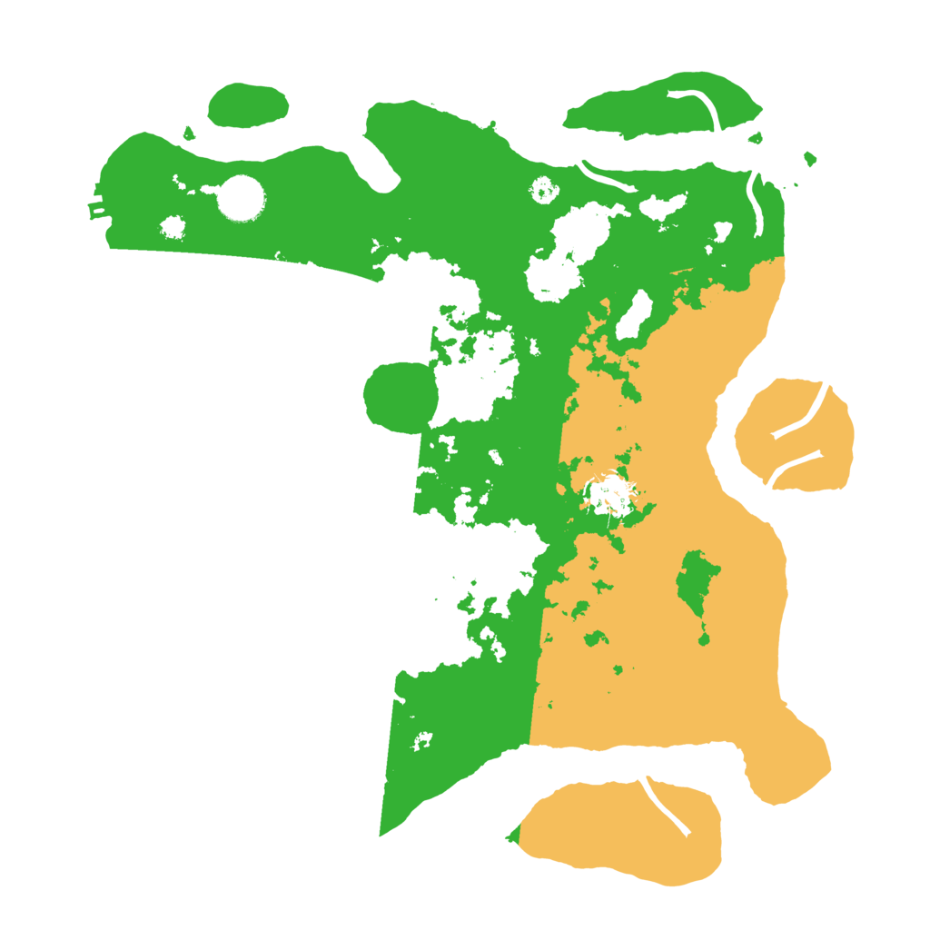 Biome Rust Map: Procedural Map, Size: 3500, Seed: 419444401