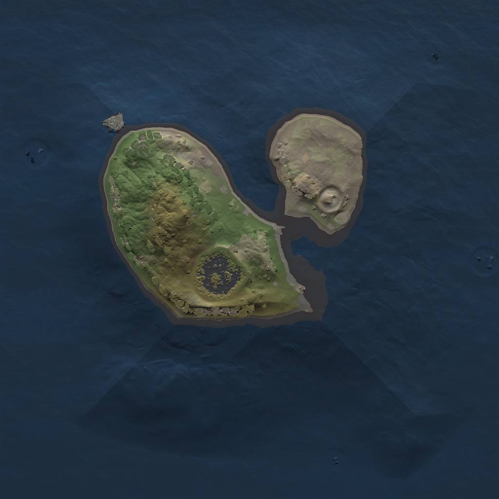 Rust Map: Procedural Map, Size: 1300, Seed: 374659128, 3 Monuments