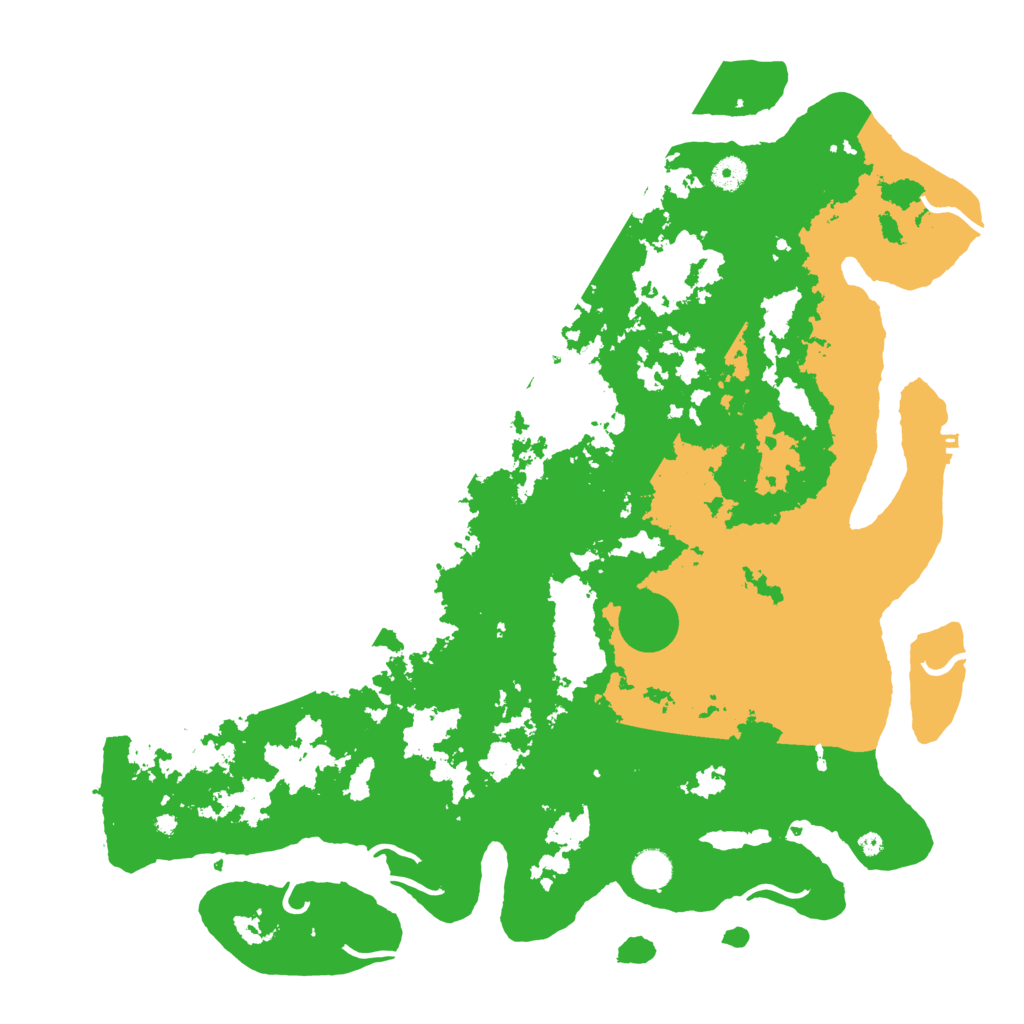 Biome Rust Map: Procedural Map, Size: 4500, Seed: 611613