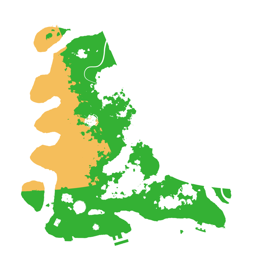 Biome Rust Map: Procedural Map, Size: 3700, Seed: 2746828