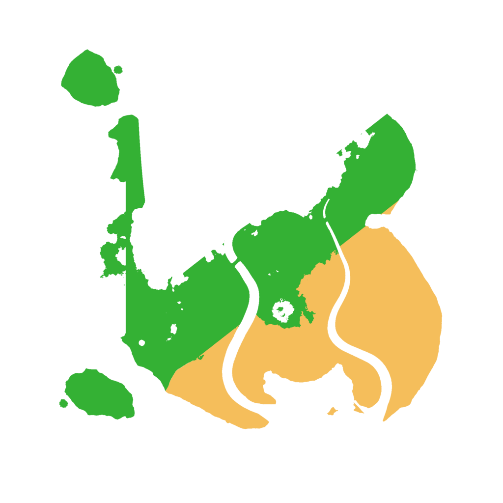 Biome Rust Map: Procedural Map, Size: 2400, Seed: 64250