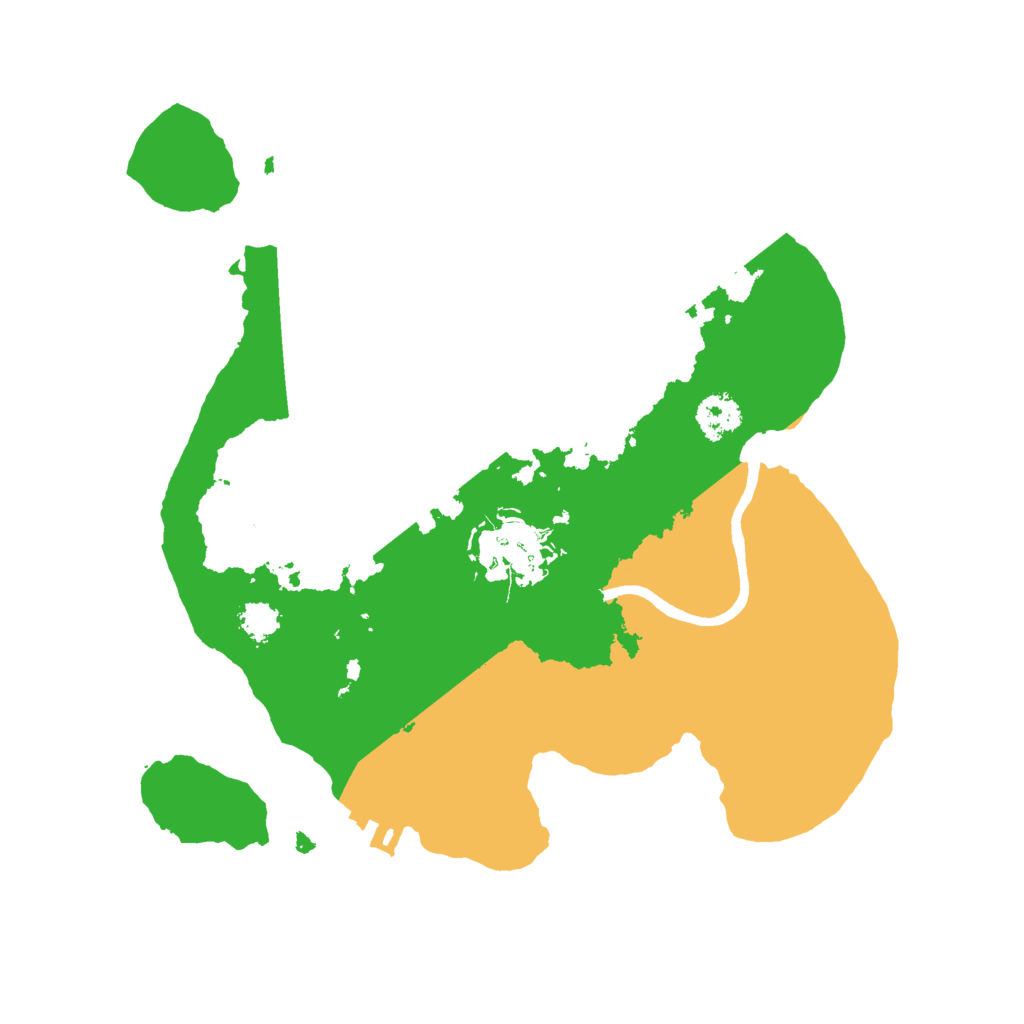 Biome Rust Map: Procedural Map, Size: 2400, Seed: 64250