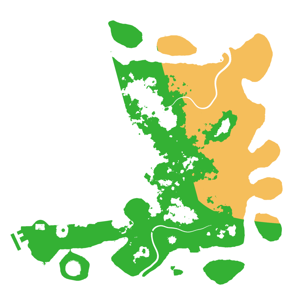Biome Rust Map: Procedural Map, Size: 3500, Seed: 2097206050