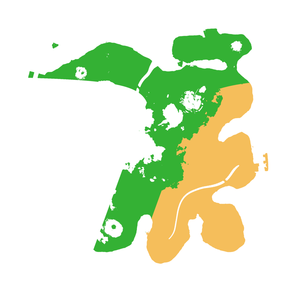 Biome Rust Map: Procedural Map, Size: 2500, Seed: 2122239124
