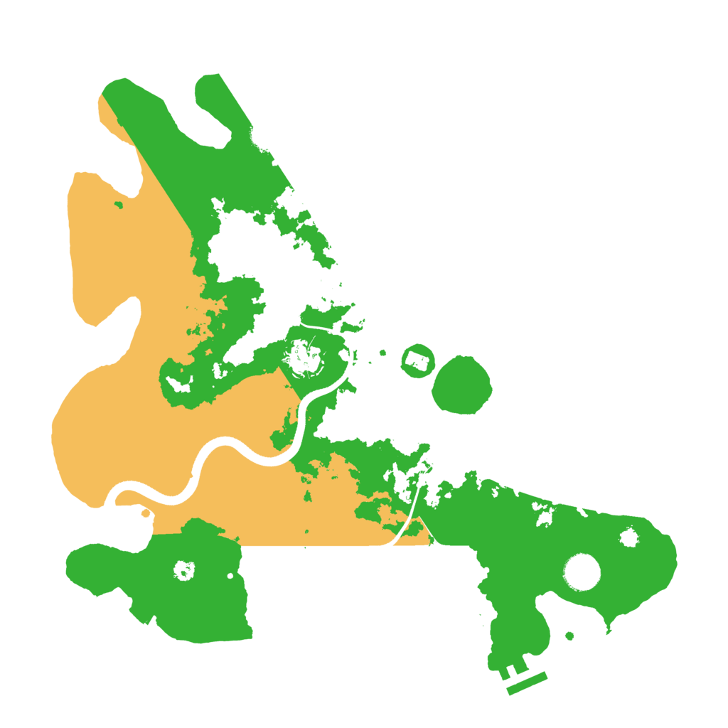 Biome Rust Map: Procedural Map, Size: 3500, Seed: 1540197446